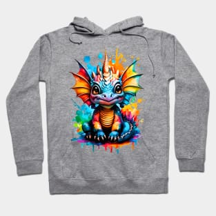 Little Dragon - Cute Baby Dragon Colourful Hoodie